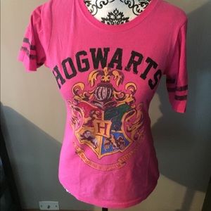 Harry Potter Hogwarts Shirt Pink Size Small